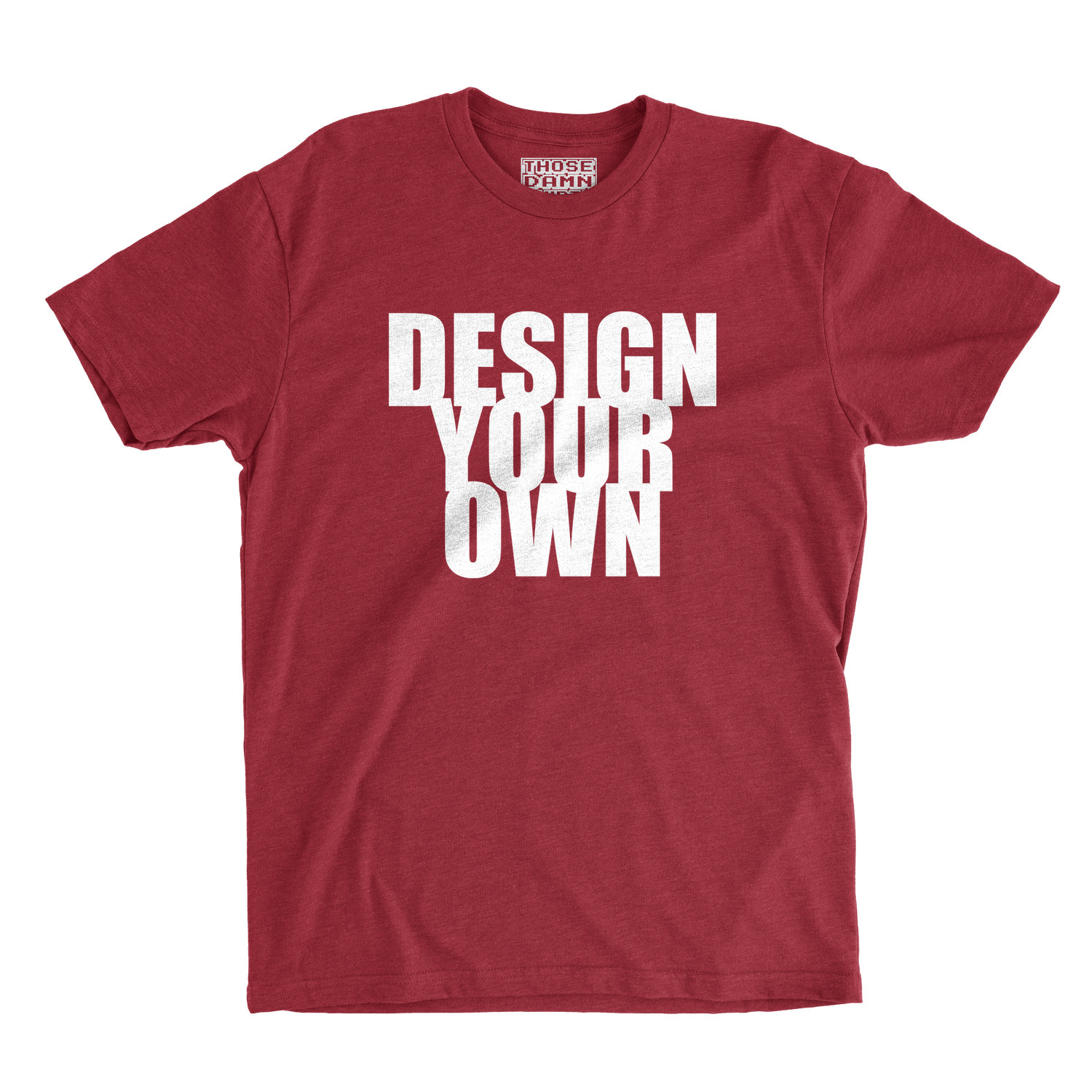 Design Your Own - Red Shirt Mockup